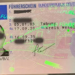 Buy registered German drivers license