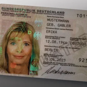 Authentic German ID card