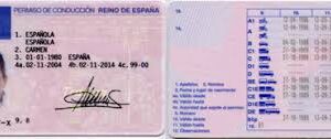 Spanish driver license online