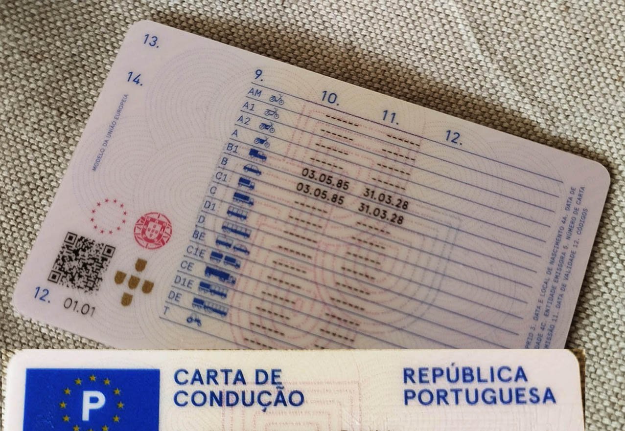 Real Portugal Driver License