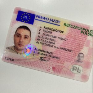 real Polish drivers license