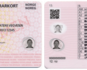 Norwegian license plate